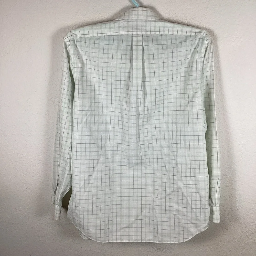Banana Republic Mens Button Up Shirt Sz XL 17-17.5 Long Sleeve Plaid Excellent
